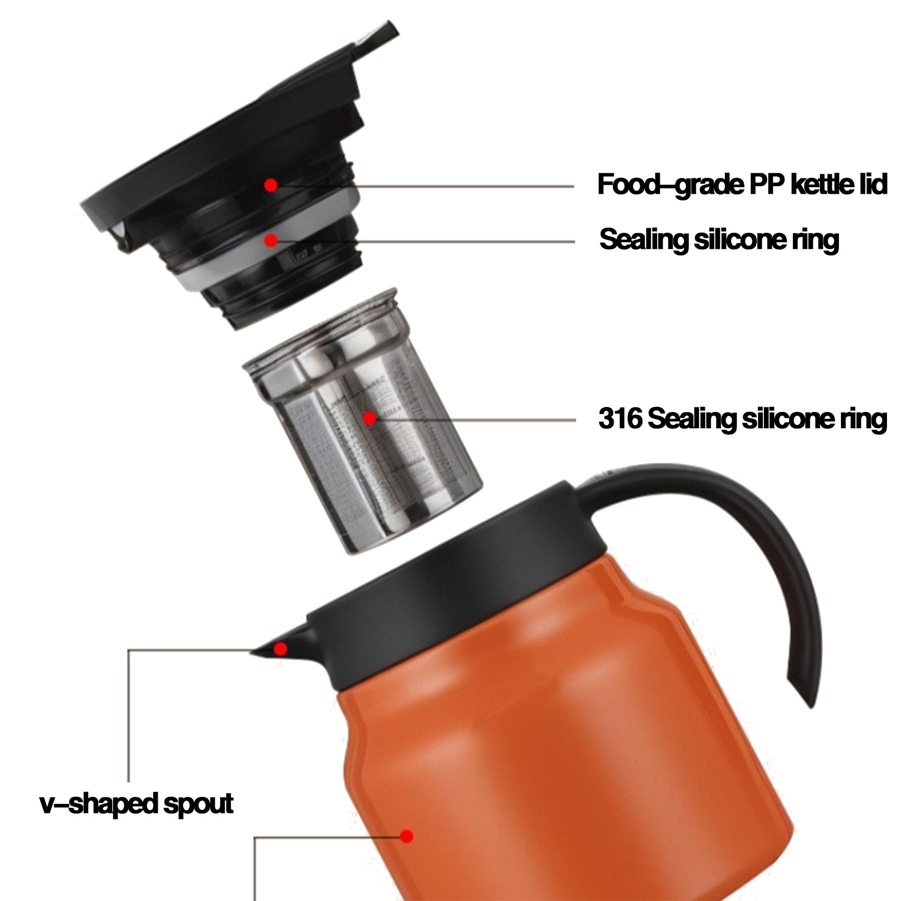 28 Oz Thermal Coffee Carafe For Keeping Hot Insulated