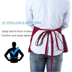 Professional Restaurant Apron with Logo and Multiple Pockets