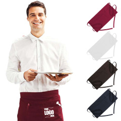 Professional Restaurant Apron with Logo and Multiple Pockets