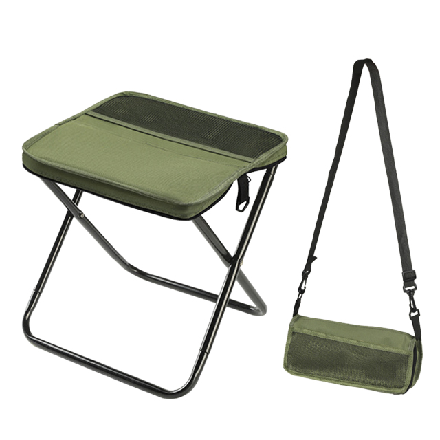 2-in-1 Collapsible Camping Chair With Carry Bag
