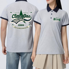 Raglan Sleeve Color Block Polo Shirt
