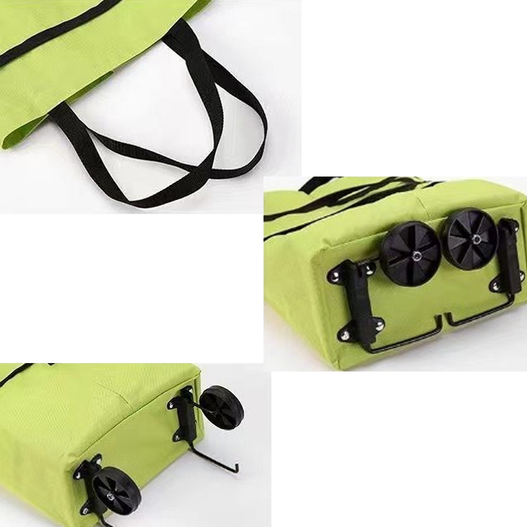 Foldable Wheeled Shopping Tote Bag
