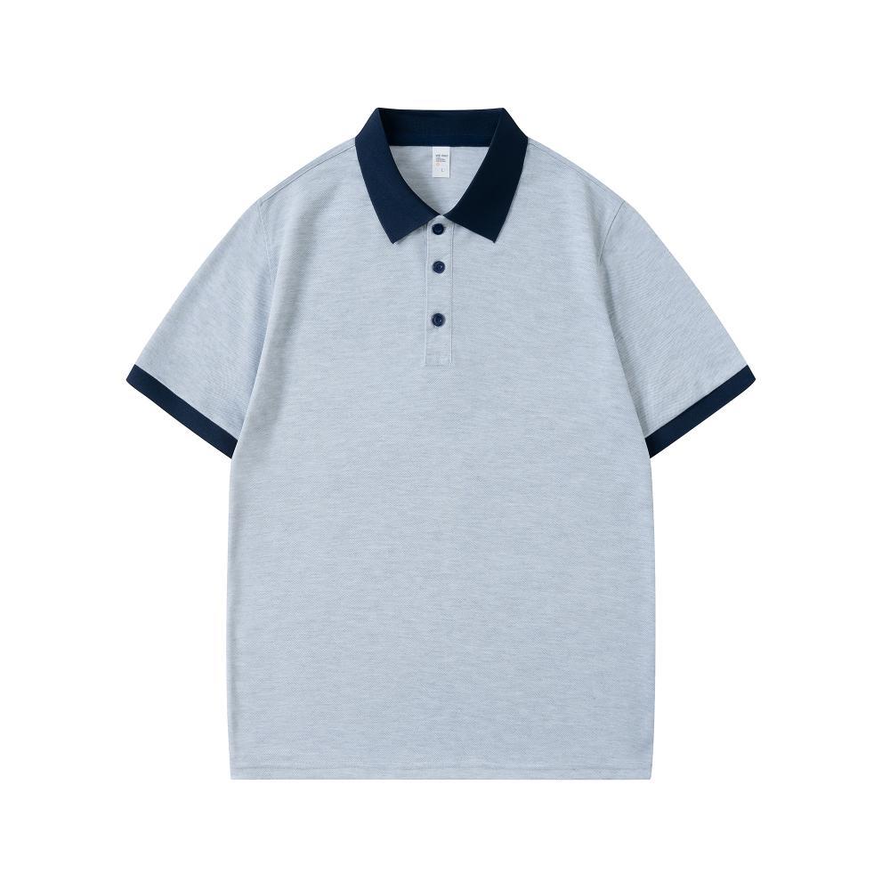 Raglan Sleeve Color Block Polo Shirt