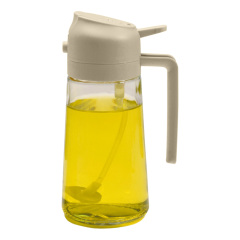 16-oz Glass Oil Sprayer and Oil Dispenser with Automatic Flip-Top Oil Bottle