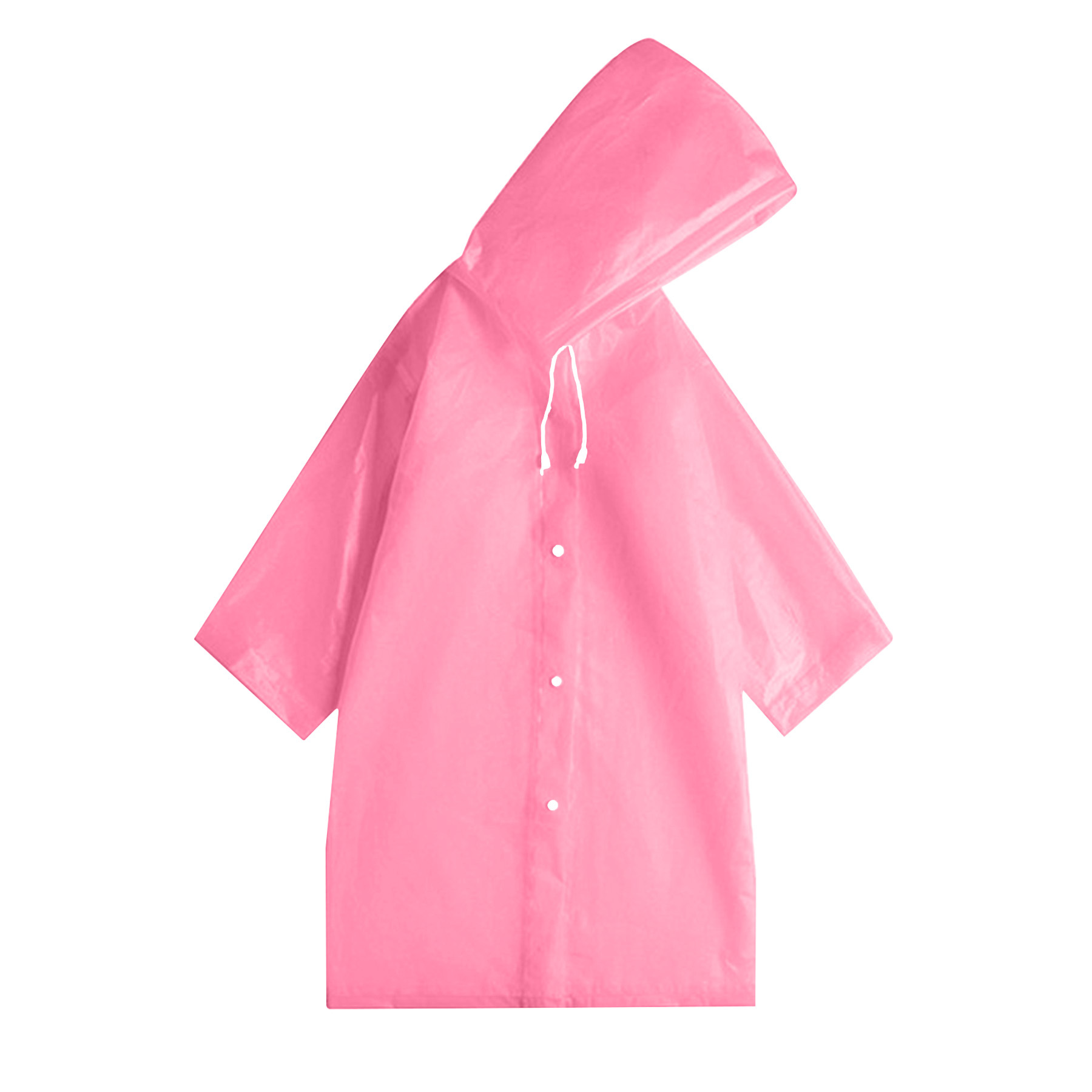Reusable Thickened EVA Waterproof Hooded Rain Poncho