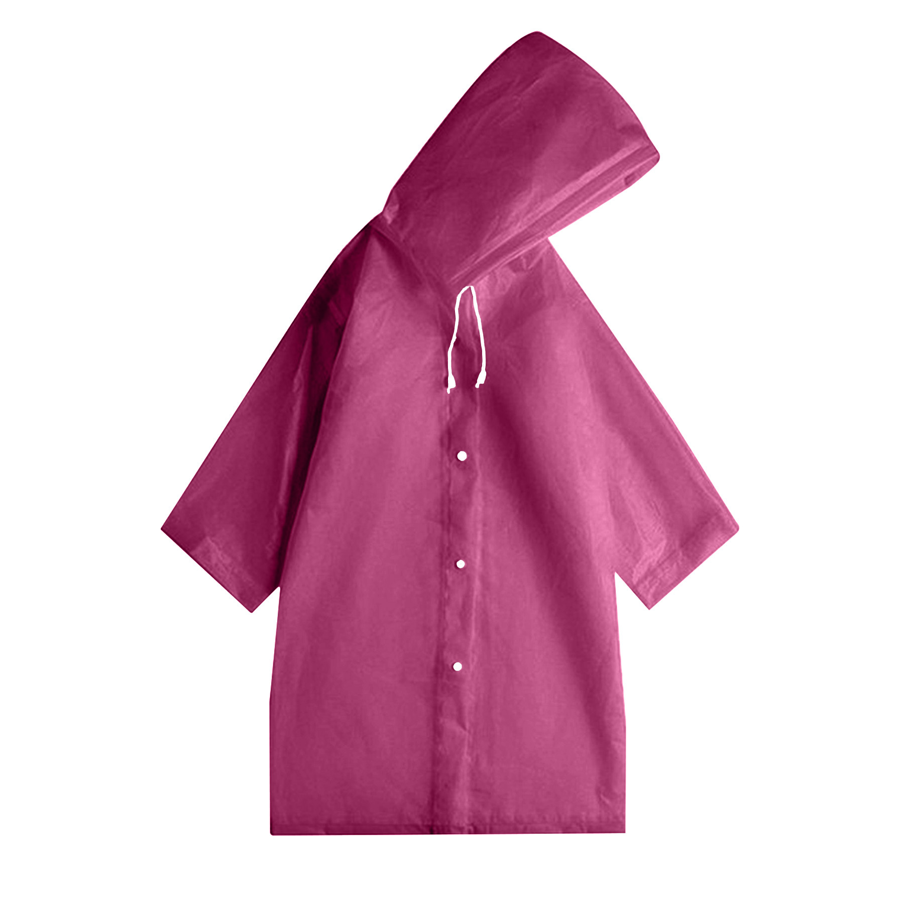 Reusable Thickened EVA Waterproof Hooded Rain Poncho