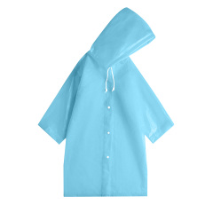 Reusable Thickened EVA Waterproof Hooded Rain Poncho