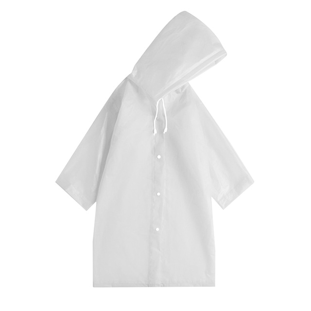 Reusable Thickened EVA Waterproof Hooded Rain Poncho