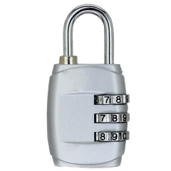 3-Digit Resettable Combination Padlock Zinc Alloy Security Lock