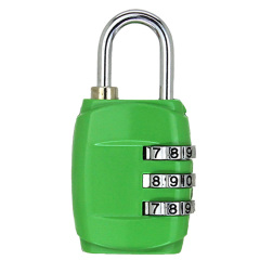 3-Digit Resettable Combination Padlock Zinc Alloy Security Lock