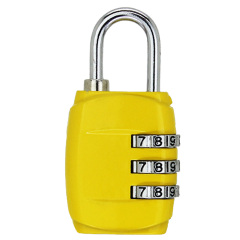 3-Digit Resettable Combination Padlock Zinc Alloy Security Lock