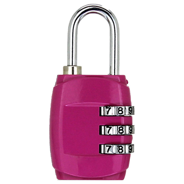 3-Digit Resettable Combination Padlock Zinc Alloy Security Lock