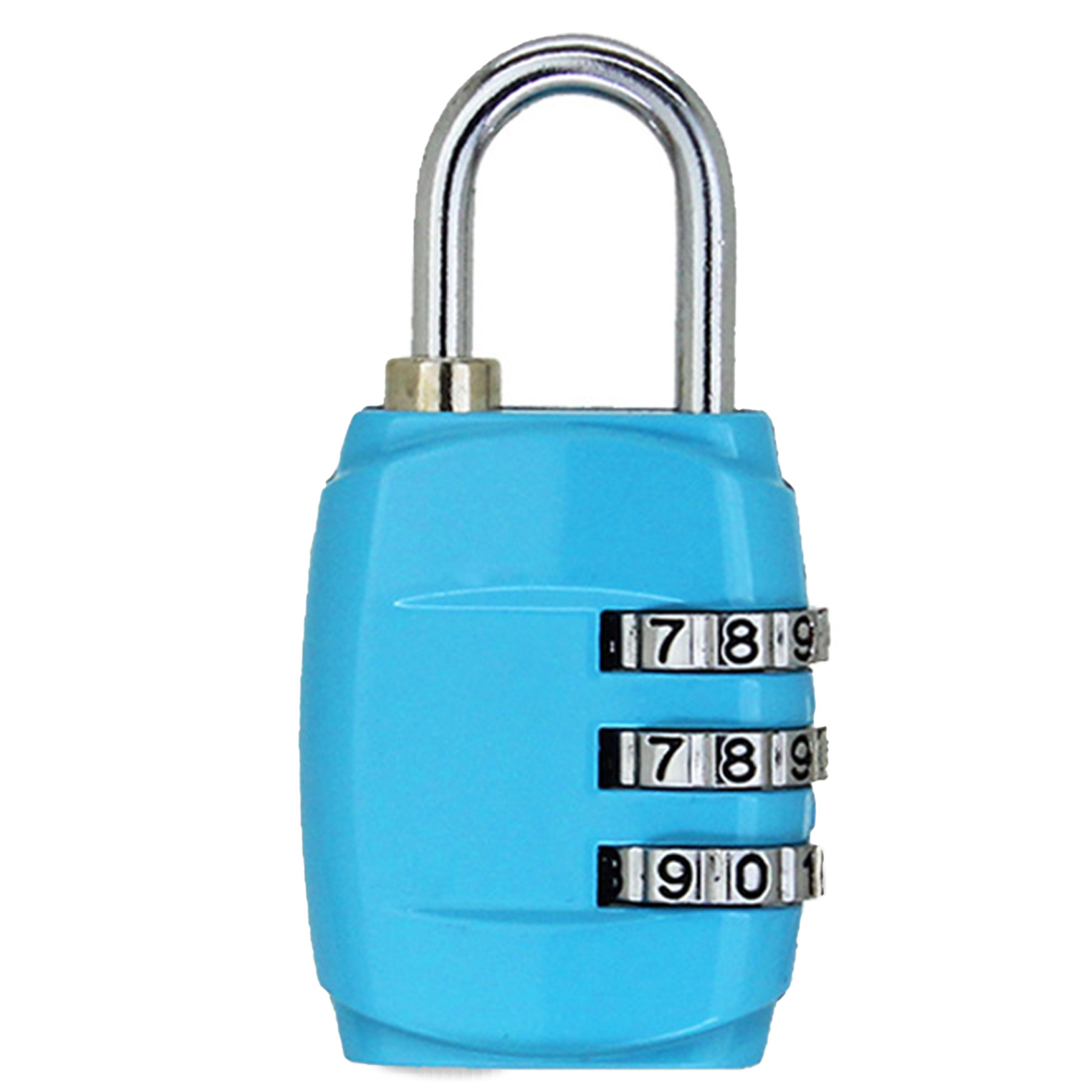 3-Digit Resettable Combination Padlock Zinc Alloy Security Lock