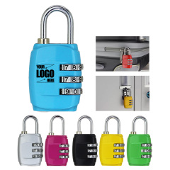 3-Digit Resettable Combination Padlock Zinc Alloy Security Lock