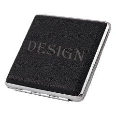 PU Leather Cigarette Case for 20 Cigarettes, Portable