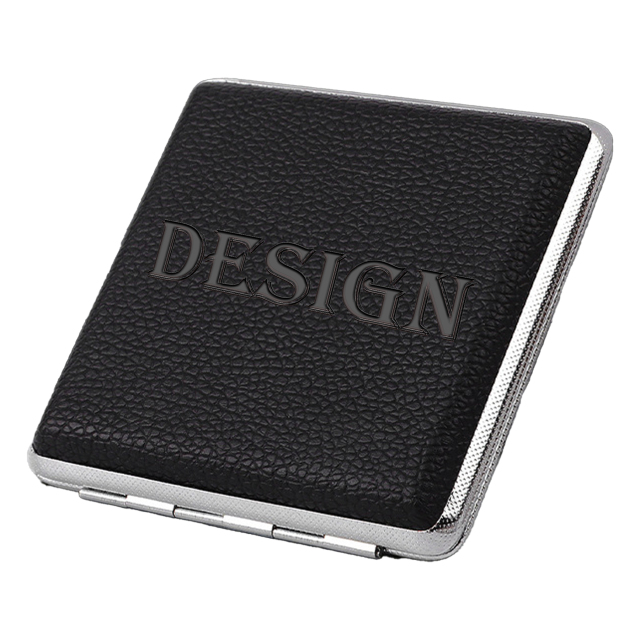 PU Leather Cigarette Case for 20 Cigarettes, Portable
