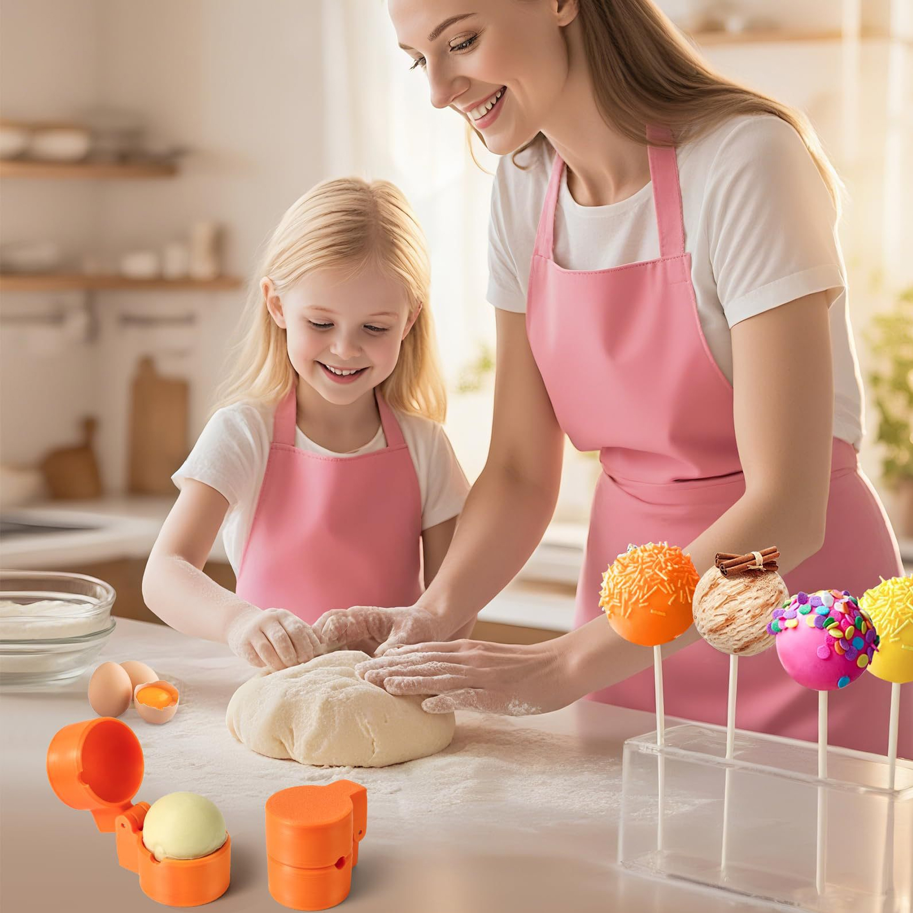 Fun Shapes Round Cake Pop Mold Press