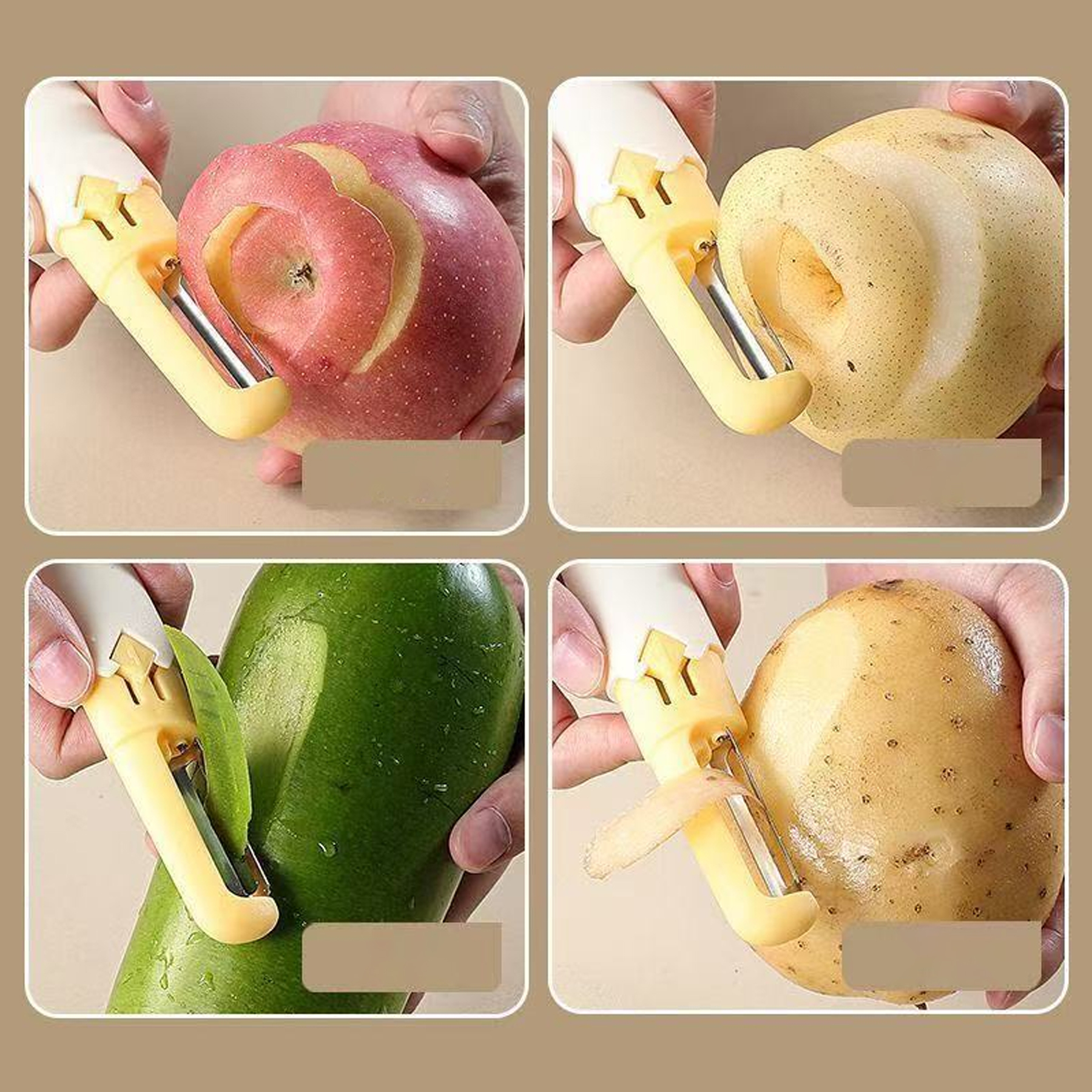 2-in-1 Stainless Steel Peeler for Kitchen