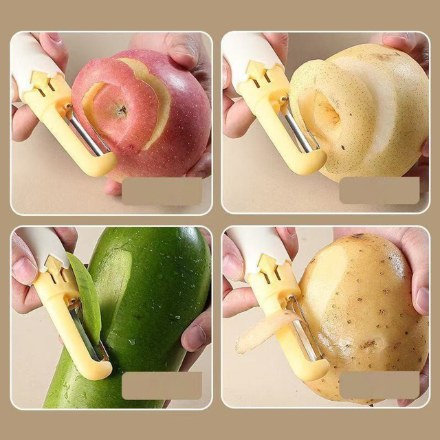 2-in-1 Stainless Steel Peeler for Kitchen
