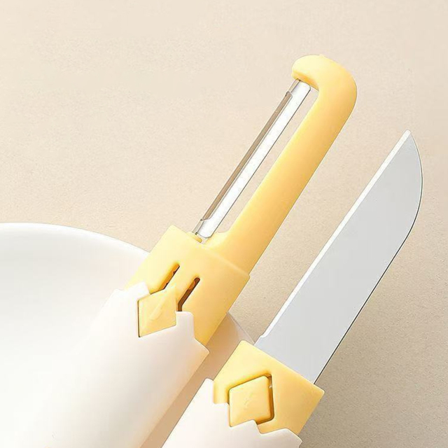 2-in-1 Stainless Steel Peeler for Kitchen