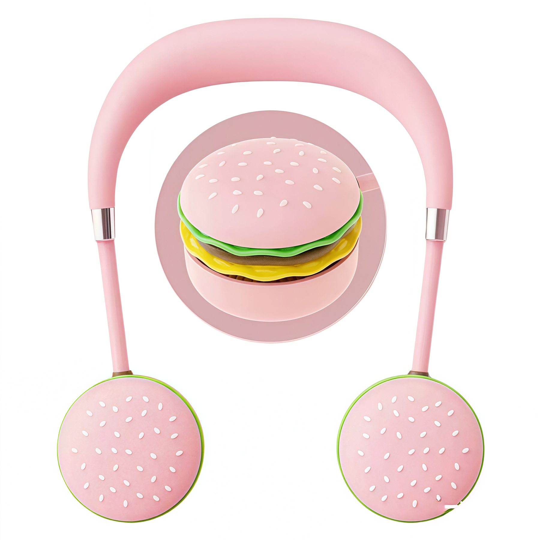 USB Neck-Worn Hamburger Fan