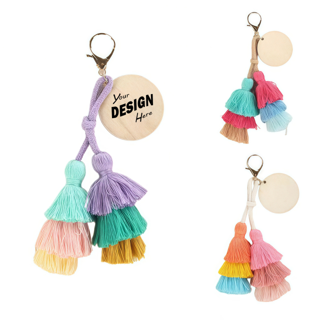 Tassel Keychain & Backpack Accessory