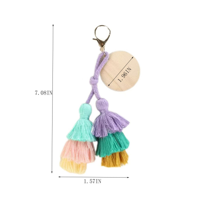Tassel Keychain & Backpack Accessory