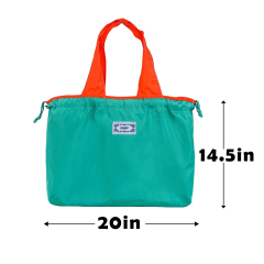 Custom Eco Foldable Drawstring Tote Bag