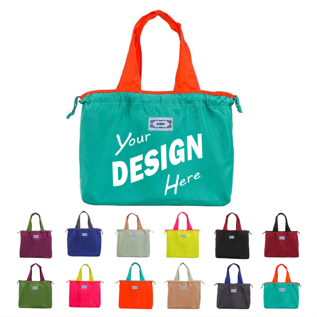 Custom Eco Foldable Drawstring Tote Bag