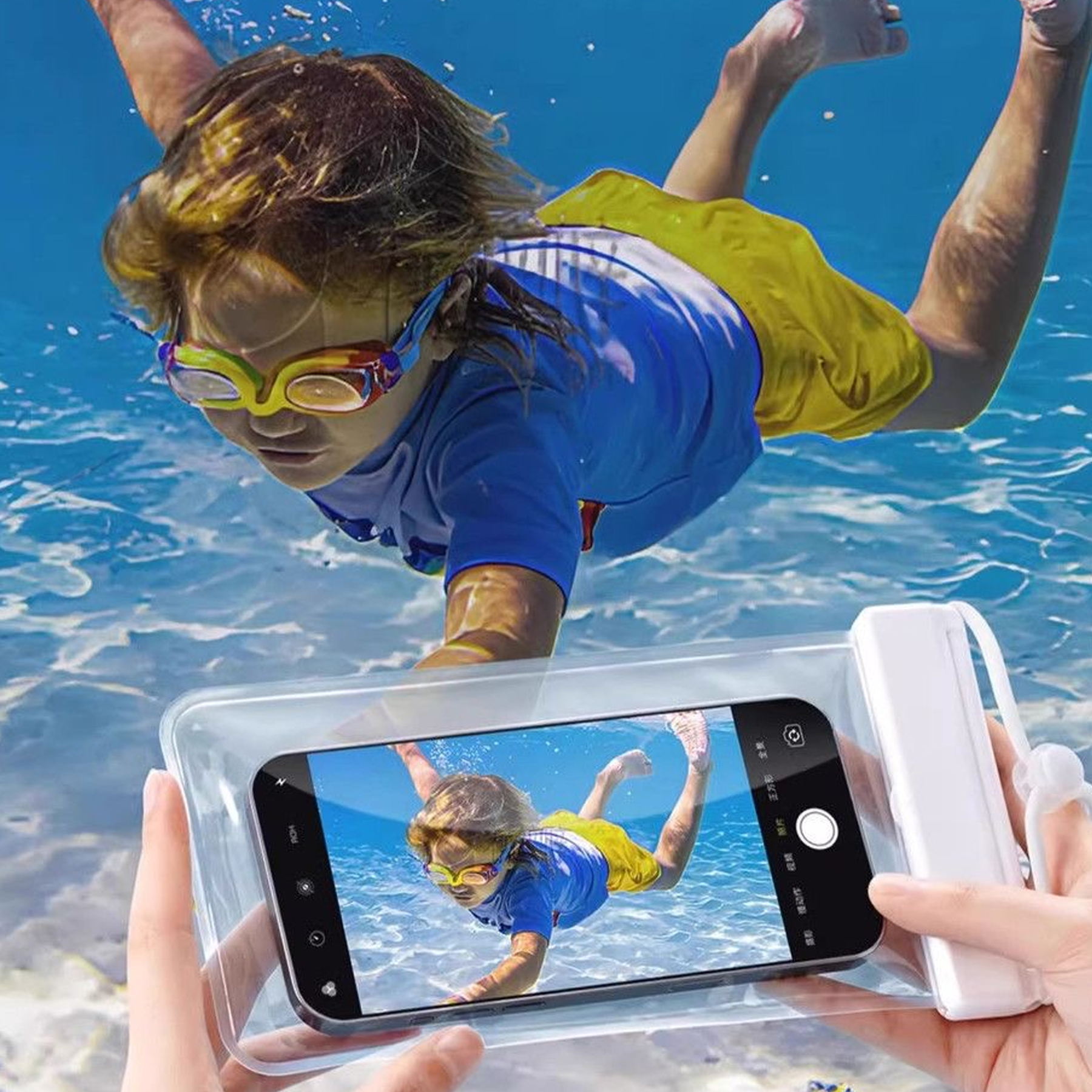 Waterproof Phone Pouch for Swimming, Touch Sensitive