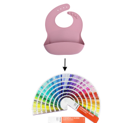 Cute Silicone Baby Bib with Food Catcher Pocket