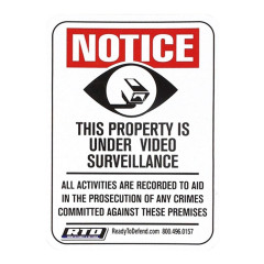 Aluminum Alloy Warning Sign