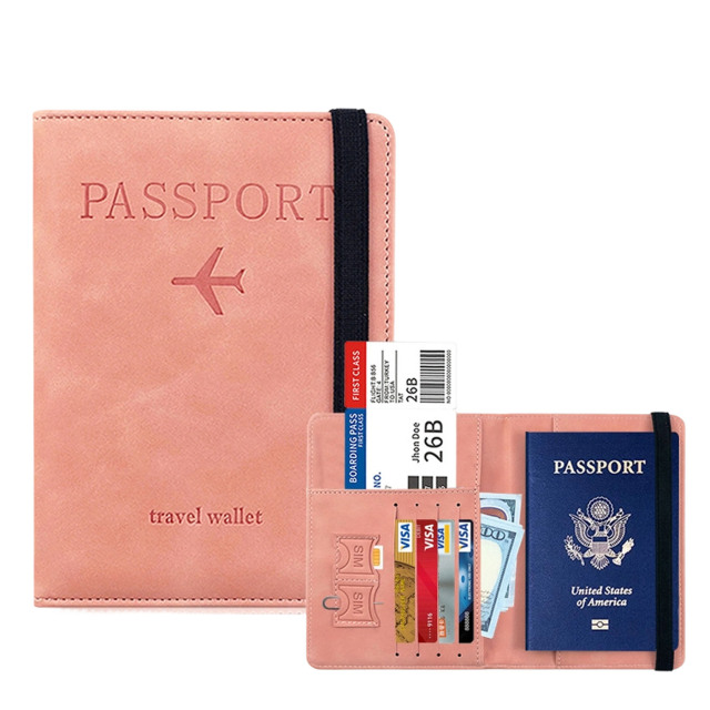 PU Leather Passport and Document Holder