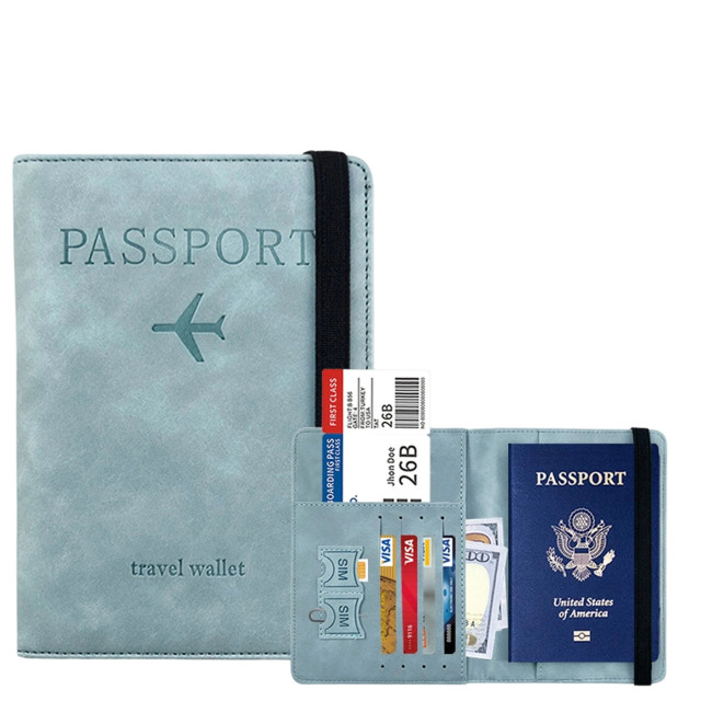PU Leather Passport and Document Holder