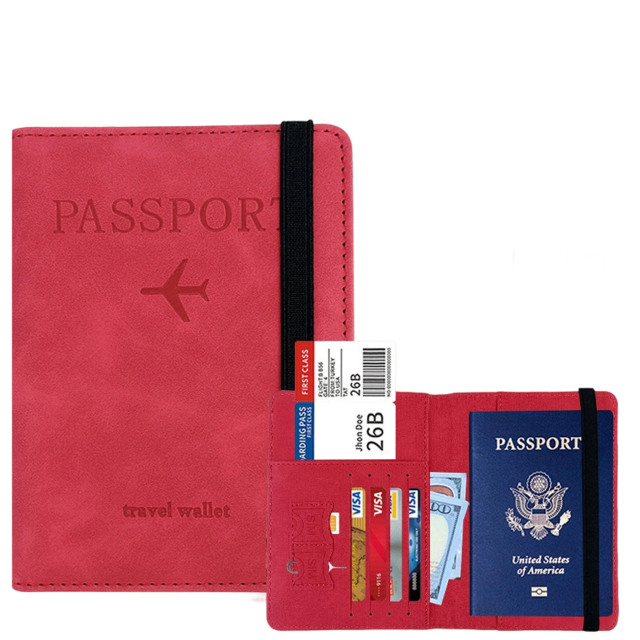 PU Leather Passport and Document Holder