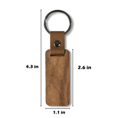 Wooden keychain