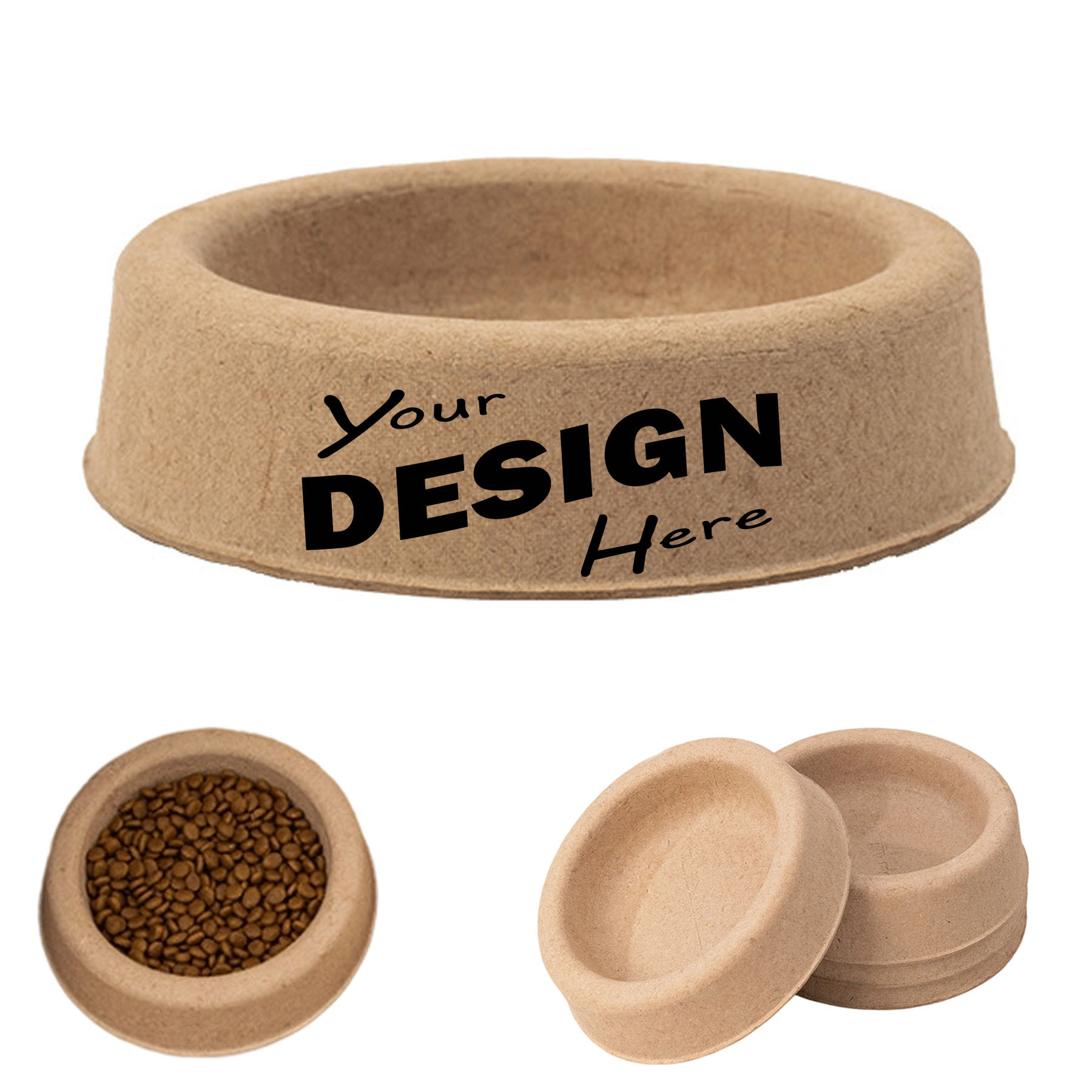 Eco-friendly Paper Pet Food Bowl