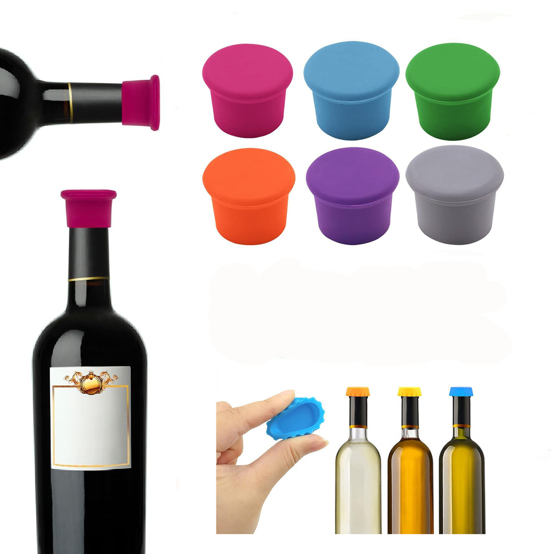 Silicone Wine Bottle Stopper