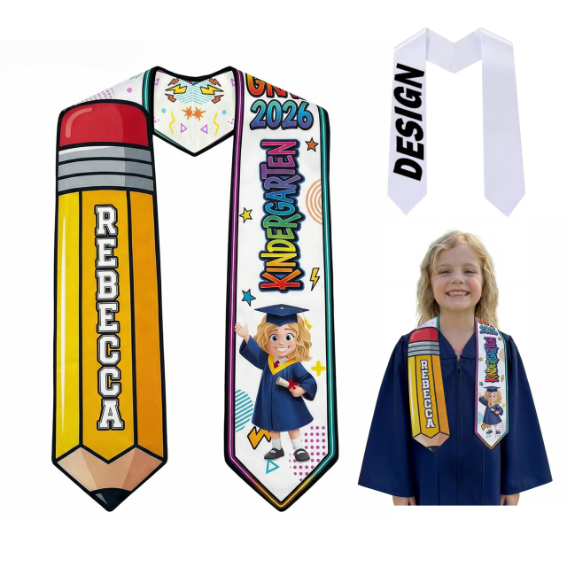 Custom Kids Grad Stoles - Personalized Academic Gear