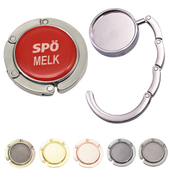 Metal Table Side Round Foldable Handbag Hanger