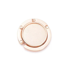 Metal Table Side Round Foldable Handbag Hanger