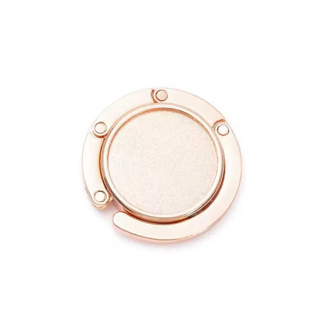 Metal Table Side Round Foldable Handbag Hanger