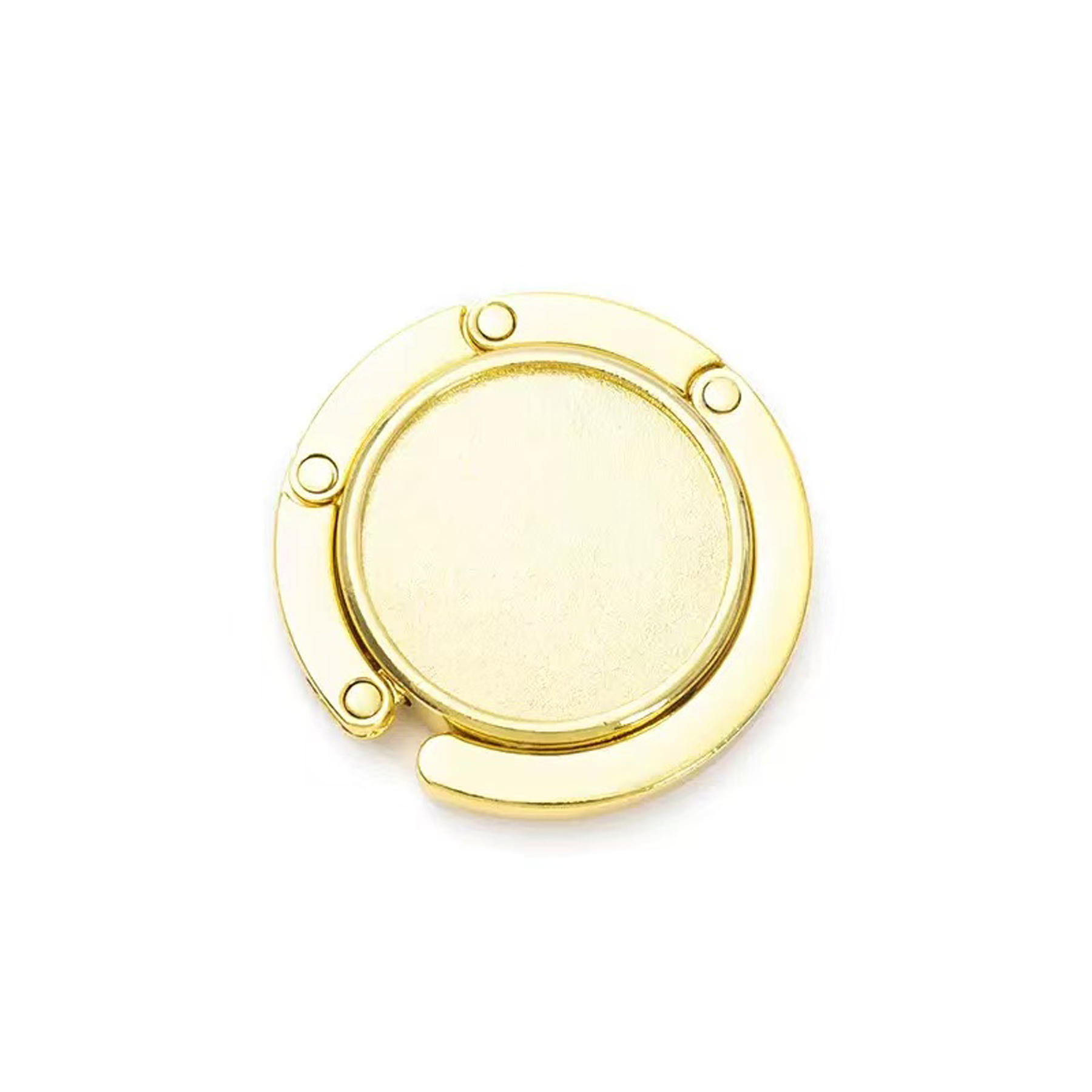 Metal Table Side Round Foldable Handbag Hanger