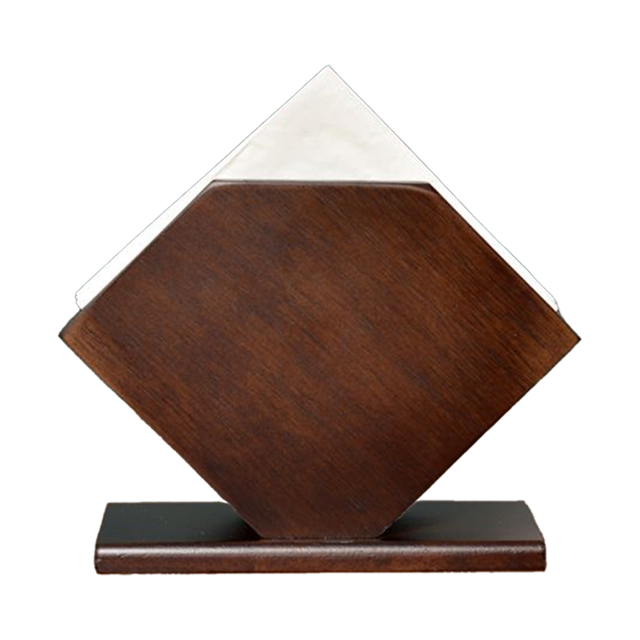 Vintage Wood Dining Napkin Organizer & Storage
