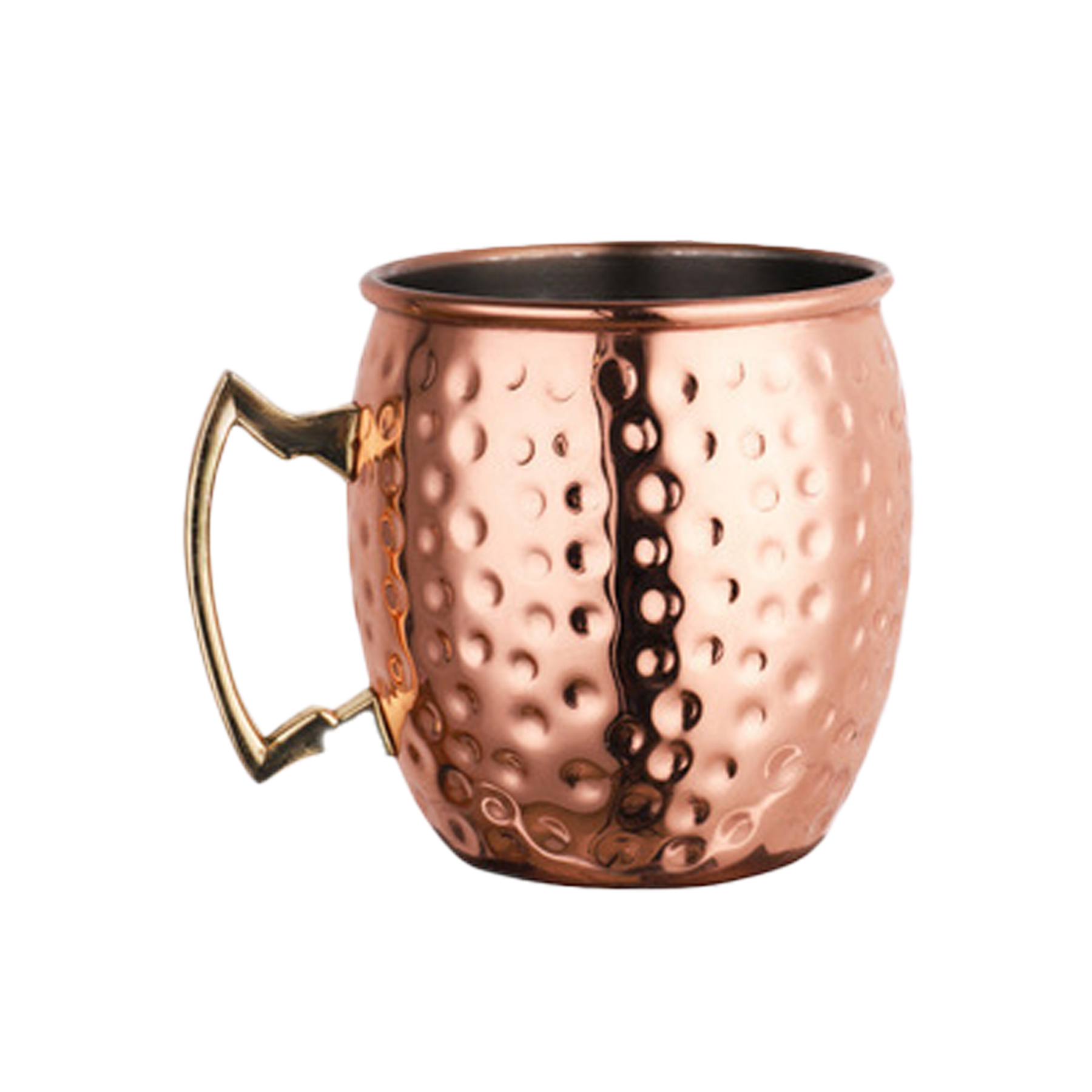 18OZ Hammered Copper Plated Stainless Steel Moscow Mule Mug