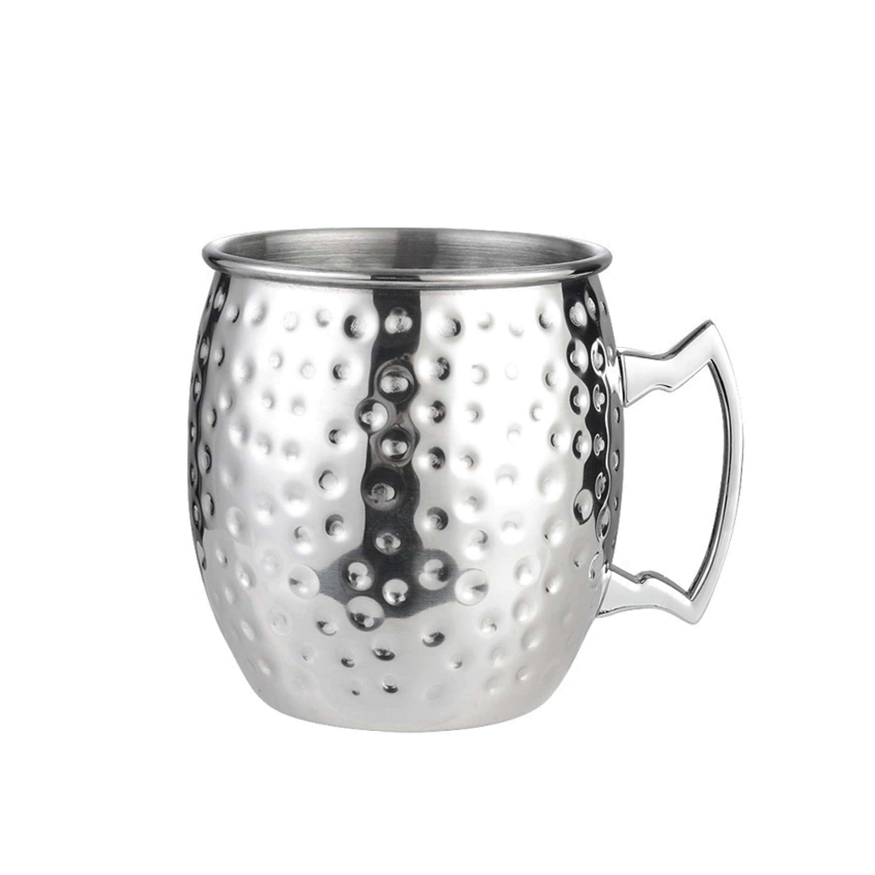 18OZ Hammered Copper Plated Stainless Steel Moscow Mule Mug