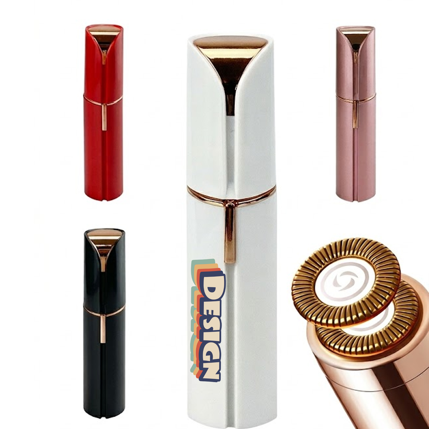 Portable Lipstick Design Women Painless Epilator