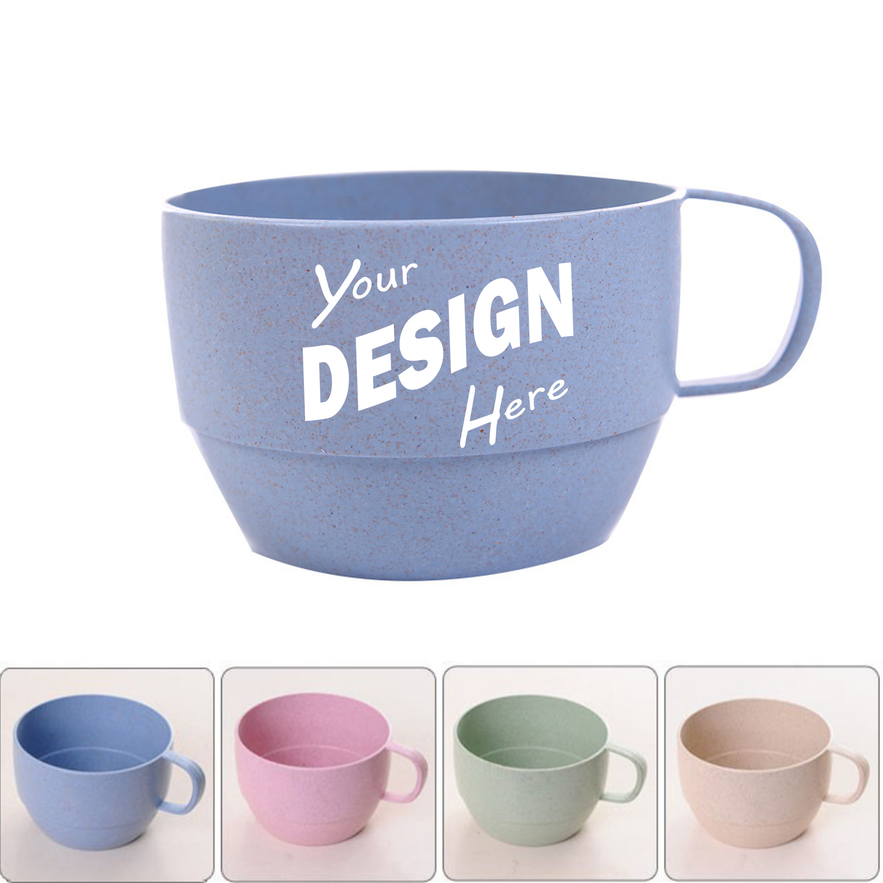 12OZ Eco-Friendly Wheat Straw Coffee Mug