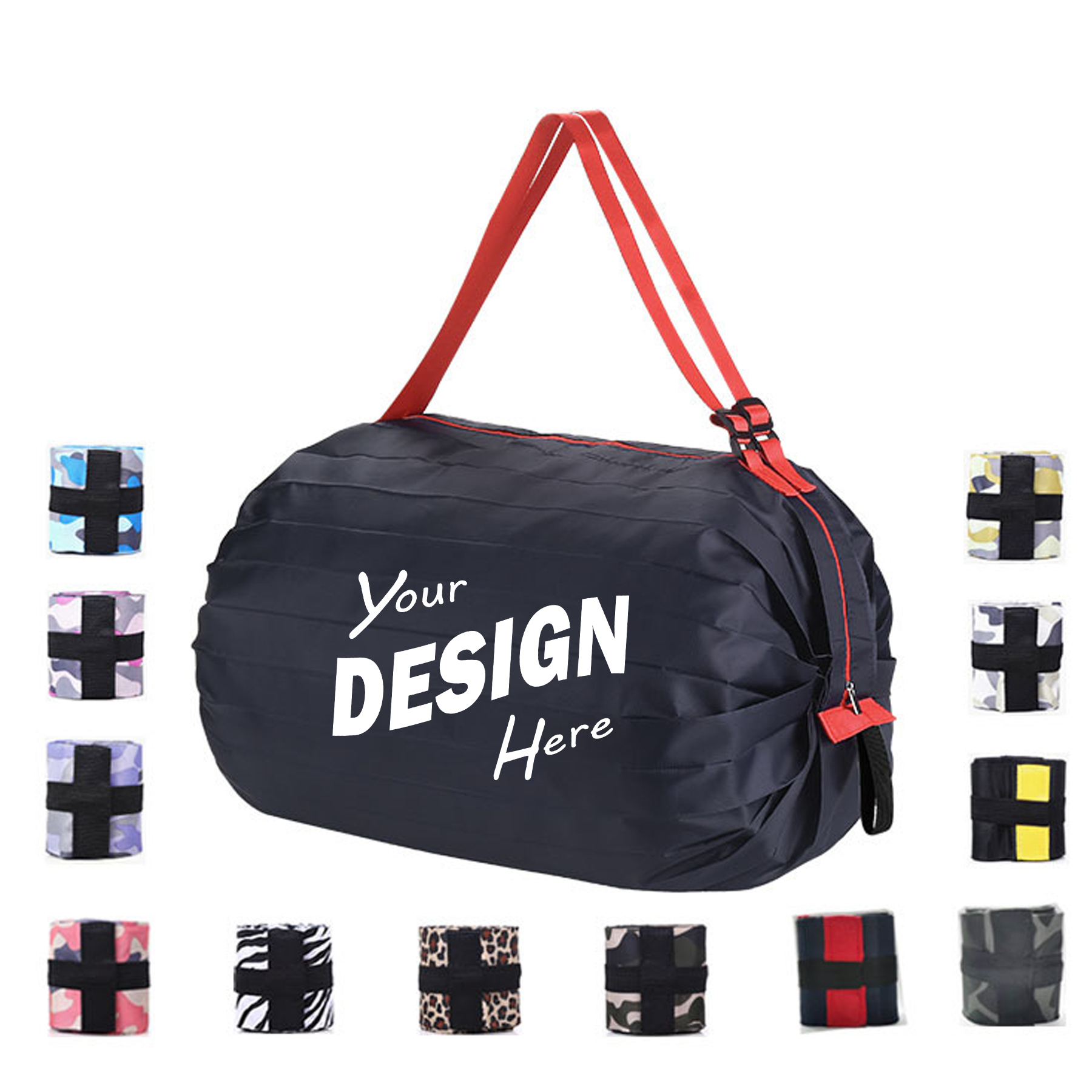 Foldable Reusable Nylon Grocery Shopping Bag