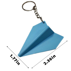 3D Paper Airplane Keychain - Nostalgic Charm